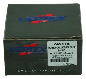 Honda CRF 250 R Piston Kit - Vertex Pistons - Forged High Compression - `20-`21
